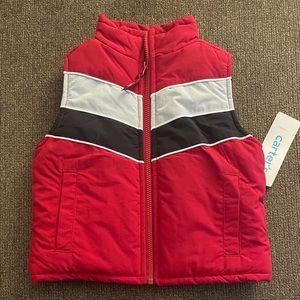 NWT Boy’s Carter’s Zip Front Puffer Vest Size 12M